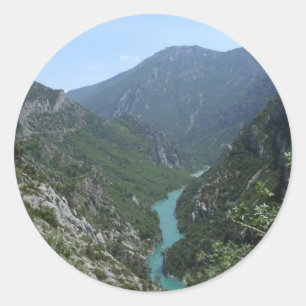 Verdon Schlucht Runder Aufkleber