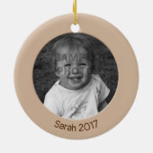 Verdoppeln Sie mit Seiten versehenes Keramikornament (Hinten)