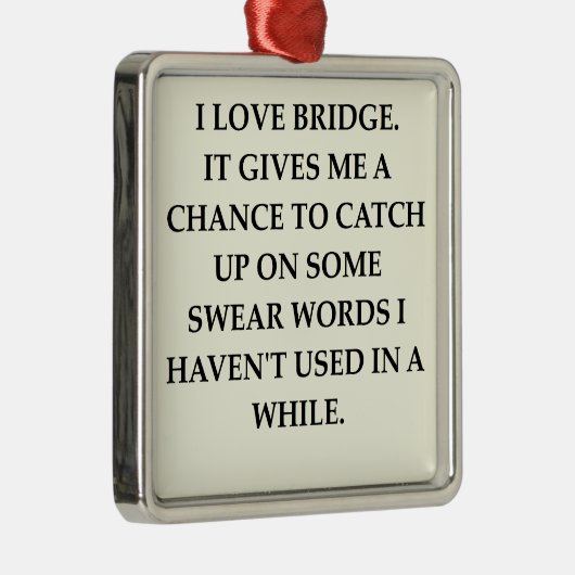 Verdopplung; icate Brücke Silbernes Ornament (Rechts)