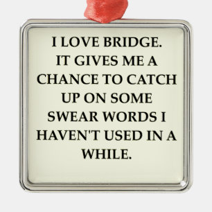 Verdopplung; icate Brücke Silbernes Ornament