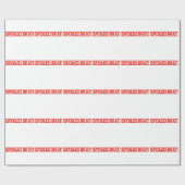 Verdorbene Görn-Briefmarke Geschenkpapier (Flach)