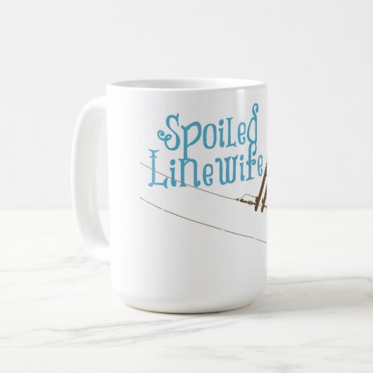 Verdorbene Linewife Tasse {Blau/Brown} (Vorderseite Links)