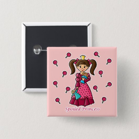 Verdorbene Prinzessin Button (Vorne & Hinten)