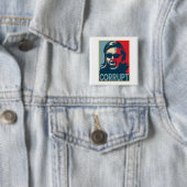 VERDORBENER Knopf/Abzeichen Anti-Hillary Clinton Button (Beispiel)