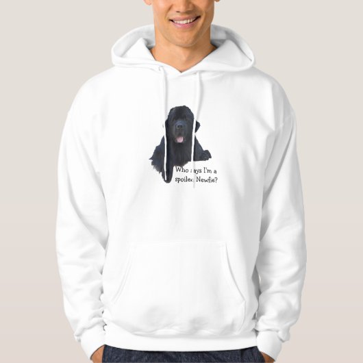 Verdorbener Neufundland-Hund Hoodie (Vorderseite)