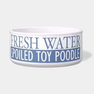 verdorbener Zwergpudel Napf