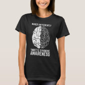 Verdrahtet Different Tourette Syndrome Awareness T-Shirt (Vorderseite)