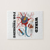 Verdrahtet für das Denken (Neuron-Synapse) Puzzle (Horizontal)