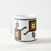 Verdrahteter Becher Kaffeetasse (Vorderseite Links)