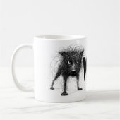 Verdrahteter Hund Kaffeetasse (Links)