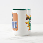 Verdrahteter Kaffee 1 Zweifarbige Tasse (Mittel)