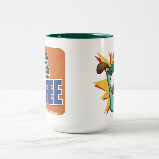 Verdrahteter Kaffee 1 Zweifarbige Tasse (Mittel)