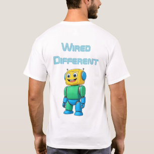 Verdrahtungsunterschied Fett-Robot-Shirt T-Shirt
