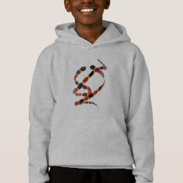 Verdrehen von Schlangen-Kunst Hoodie