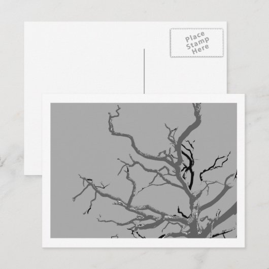 verdreht postkarte (Vorne/Hinten)