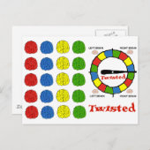 verdreht postkarte (Vorne/Hinten)