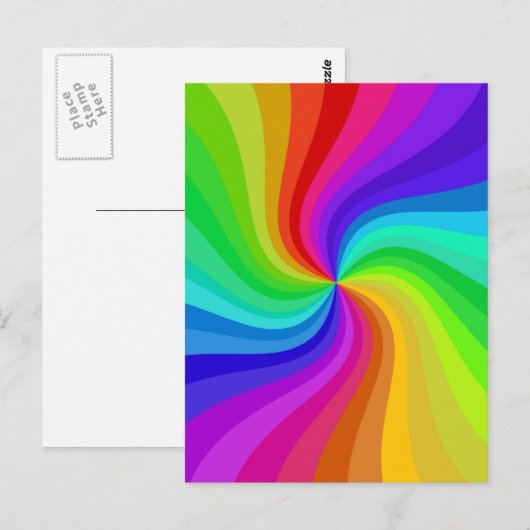 verdreht postkarte (Vorne/Hinten)