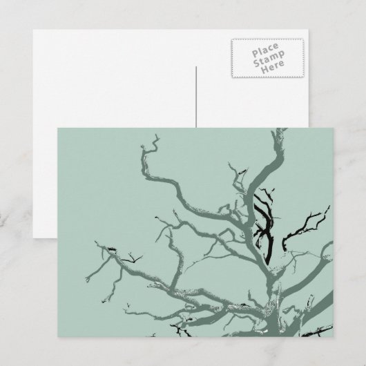 verdreht postkarte (Vorne/Hinten)