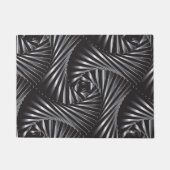 Verdreht - schwarzer Stahl Fußmatte (Vorderseite)