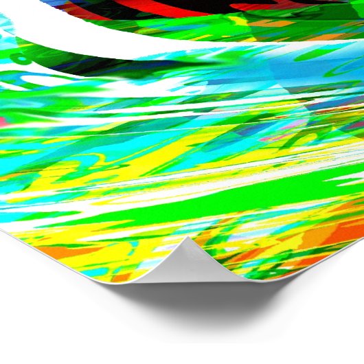 Verdrehte Abstraktion Poster (Ecke)