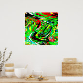 Verdrehte Abstraktion Poster (Küche)