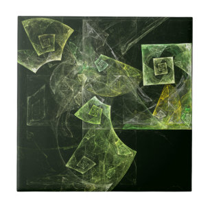 Verdrehte Balance Fraktale Geometrie Licht Abstrak Fliese