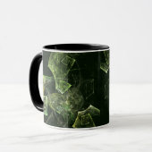 Verdrehte Balance Fraktale Geometrie Licht Abstrak Tasse (Vorderseite Links)