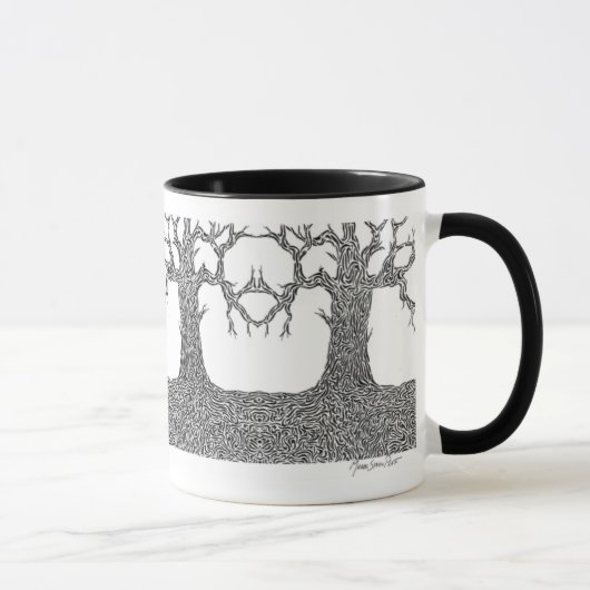 Verdrehte Baum-Kaffee-Tasse Tasse (Rechts)