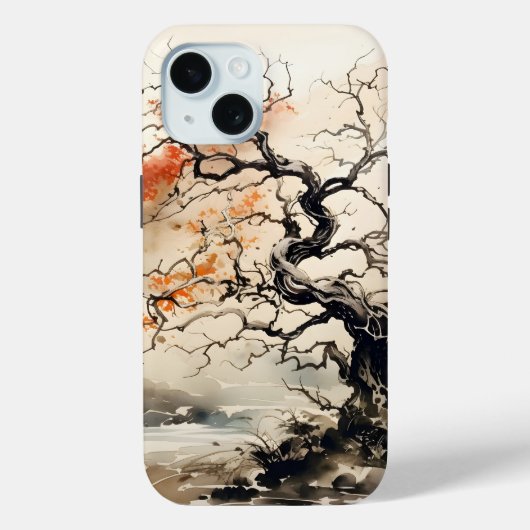 Verdrehte Baumkronenfarbe Case-Mate iPhone Hülle (Rückseite)
