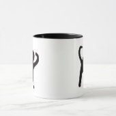 Verdrehte Cat Meme-Tasse doppelseitig Tasse (Zentrum)