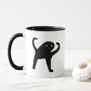 Verdrehte Cat Meme-Tasse doppelseitig Tasse