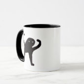 Verdrehte Cat Meme-Tasse doppelseitig Tasse (Vorderseite Links)