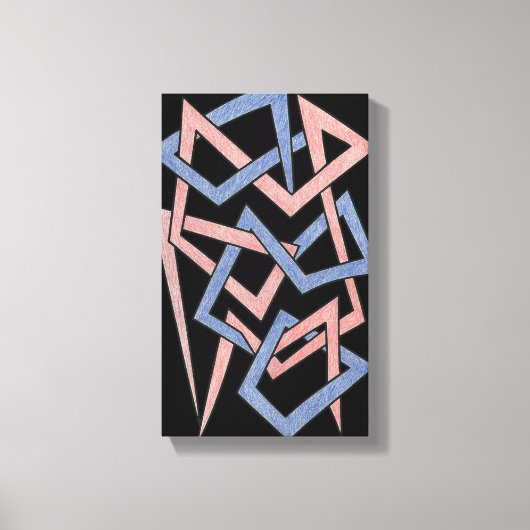 Verdrehte Farbtöne Leinwand (Vorderseite)