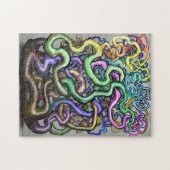 Verdrehte Regenbogen-Reben Puzzle (Horizontal)