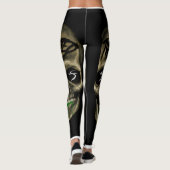 Verdrehte Schädel-Leggings Leggings (Rückseite)