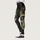 Verdrehte Schädel-Leggings Leggings (Links)