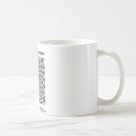 Verdrehte Schnur-Illusion (falsche Spirale) Kaffeetasse (Rechts)