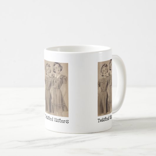 Verdrehte Schwestern Kaffeetasse (VorderseiteRechts)