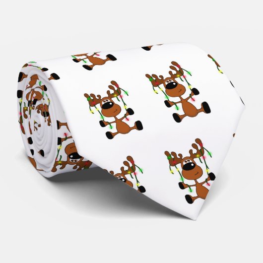 Verdrehte Weihnachtselche Krawatte (Gerollt)