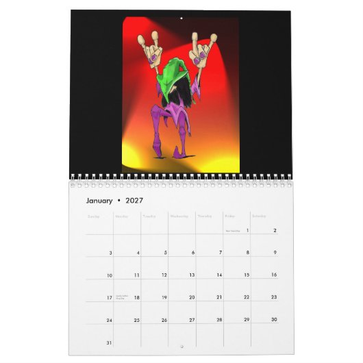 Verdrehte Welt entwirft Kalender 2008 (Jan 2027)