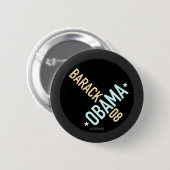 Verdrehter Barack Obama 08 Knopf Button (Vorne & Hinten)