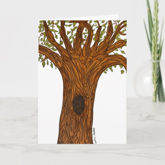 Verdrehter Baum  Karte (Vorderseite)