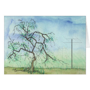 Verdrehter Baum mit 3 Antennen