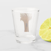 Verdrehter Baum Schnapsglas (Rückseite)