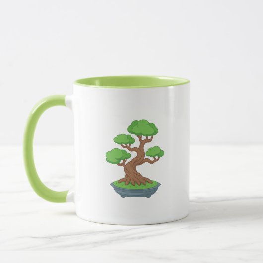 Verdrehter japanischer Bonsai-Baum Tasse (Links)