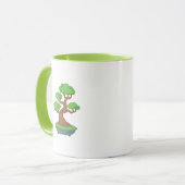 Verdrehter japanischer Bonsai-Baum Tasse (Vorderseite Links)