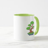 Verdrehter japanischer Bonsai-Baum Tasse (VorderseiteRechts)