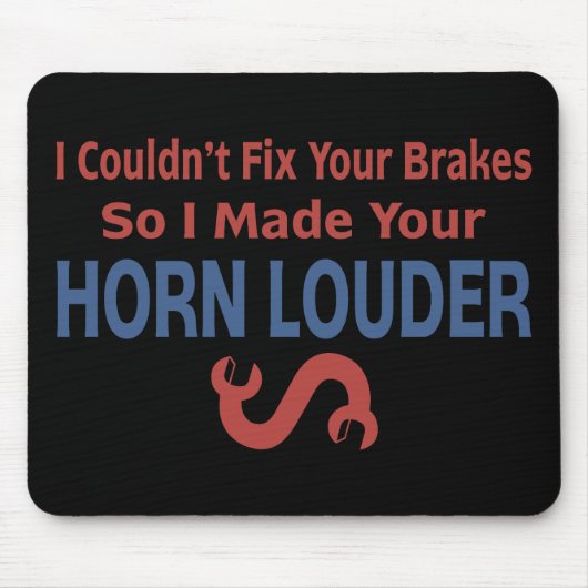 Verdrehter Schlüssel - Bremsen u. Horn Mousepad (Vorne)