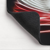 Verdrehtes 1 Rot Mousepad (Ecke)