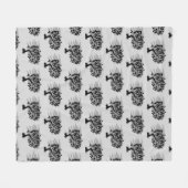 Verdrehtes Pflänzchen Fleecedecke (Vorderseite (Horizontal))